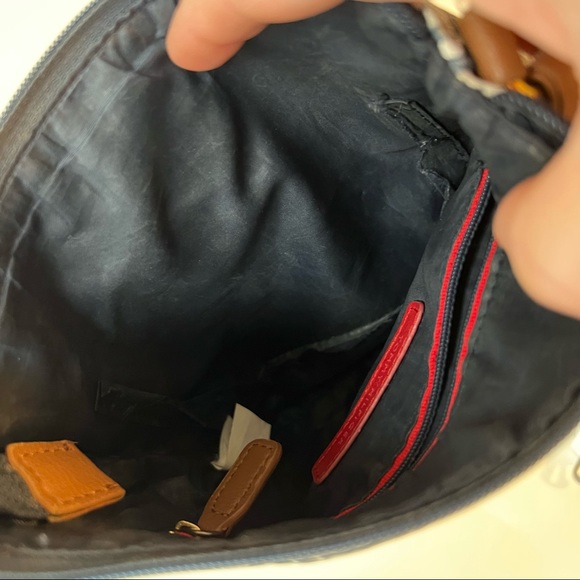Classic TOMMY HILFIGER Navy Monogrammed Crossbody Bag - Picture 8 of 9